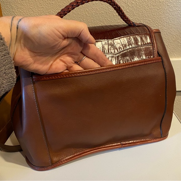 Brighton Leather Long Adjustable Shoulder strap, stationary Hand Strap Bag Purse - Picture 6 of 11